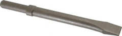 PRO-SOURCE - 25" Head Width, 10.2" OAL, 0" Shank Diam, Flat Chisel - Round Shank, Alloy Steel - Exact Tooling
