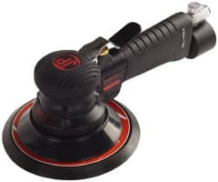 PRO-SOURCE - 12,000 RPM, 3 CFM Air Consumption, Air Orbital Sander - Round Pad, 1/4 NPT Inlet - Exact Tooling
