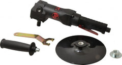 PRO-SOURCE - 7" Pad Diam, 2,800 RPM, Handheld Pneumatic Polisher - 2 CFM, 5/8-11" Spindle Thread, 1/4 NPT Inlet - Exact Tooling