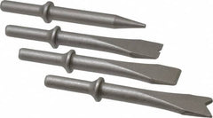 PRO-SOURCE - 5" OAL, 1-1/8" Shank Diam, Chisel Set - Round Drive, Round Shank, Alloy Steel - Exact Tooling