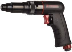 PRO-SOURCE - 1/4" Bit Holder, 1,800 RPM, Pistol Grip Handle Air Screwdriver - 30 to 70 In/Lb Torque, 4 CFM - Exact Tooling