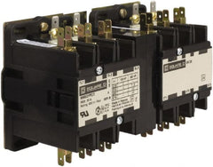 Square D - 4 Pole, 40 Amp Inductive Load, 110 Coil VAC at 50 Hz and 120 Coil VAC at 60 Hz, Reversible Definite Purpose Contactor - Exact Tooling