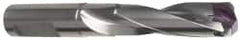 Guhring - 0.728 to 3/4" Diam, 60.5mm Max Depth, 3/4" Shank Diam, 89mm Flute, Replaceable Tip Drill - HT 800 WP Insert, Series 4107 - Exact Tooling