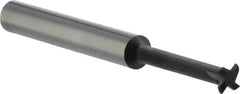 Scientific Cutting Tools - 12 TPI, ACME Internal Single Profile Thread Mill - 3/8" Noml Diam, 0.235" Cut Diam, 1/4" Shank Diam, 4 Flute, 0.13" Neck Diam, 0.9" Neck Length, 2-1/2" OAL, AlTiN+ Finish - Exact Tooling