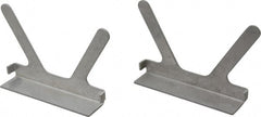 Gibraltar - 5" Jaw Width, Aluminum, Vise Jaw Cap - Press On Attachment - Exact Tooling