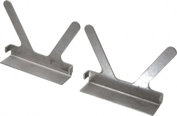 Gibraltar - 4-1/2" Jaw Width, Aluminum, Vise Jaw Cap - Press On Attachment - Exact Tooling