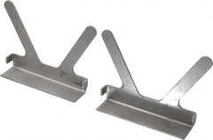 Gibraltar - 4-1/2" Jaw Width, Aluminum, Vise Jaw Cap - Press On Attachment - Exact Tooling