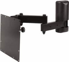 Video Mount - Steel, Flat Panel Arm Mount For 25 to 32 Inch LCD Monitor - Black, 50 Lbs. Load Capacity, 20° Max Tilt Angle, Wall Mount Rotating and Tilting - Exact Tooling
