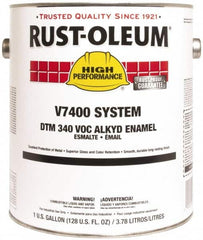 Rust-Oleum - 1 Gal Clear Gloss Finish Alkyd Enamel Paint - 230 to 425 Sq Ft per Gal, Interior/Exterior, Direct to Metal, <340 gL VOC Compliance - Exact Tooling