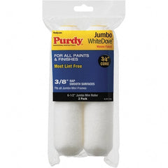 Purdy - 3/8" Nap, 6-1/2" Wide Paint Mini Roller Covers - Semi-Smooth Texture, Woven Dralon Fabric - Exact Tooling