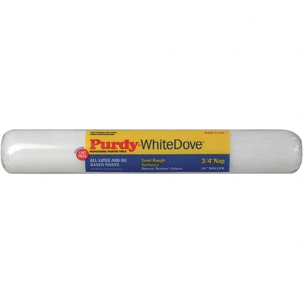 Purdy - 3/4" Nap, 18" Wide Paint General Purpose Roller Cover - Medium-Rough Texture, Woven Dralon Fabric - Exact Tooling