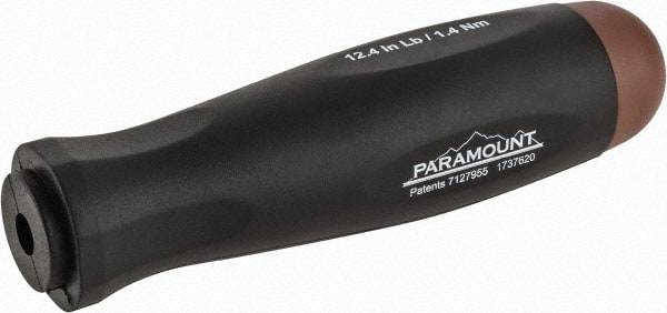 Paramount - 1 Piece, 1.4 Max N/m, Preset Torque Limiting Screwdriver - 0.1969" Drive - Exact Tooling