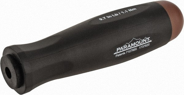 Paramount - 1 Piece, 1.1 Max N/m, Preset Torque Limiting Screwdriver - 0.1969" Drive - Exact Tooling