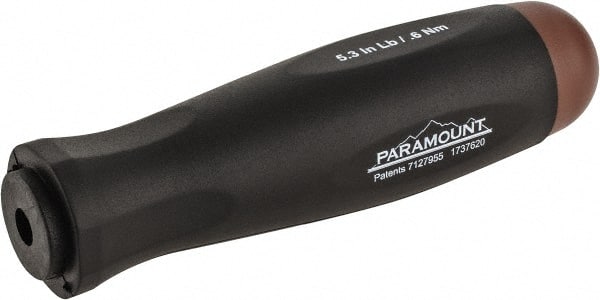 Paramount - 1 Piece, 0.6 Max N/m, Preset Torque Limiting Screwdriver - 0.1969" Drive - Exact Tooling