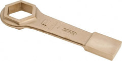 Ampco - 2-9/16" 6 Point Striking Box Wrench - Single End, 13-1/2" OAL, Aluminum Bronze - Exact Tooling