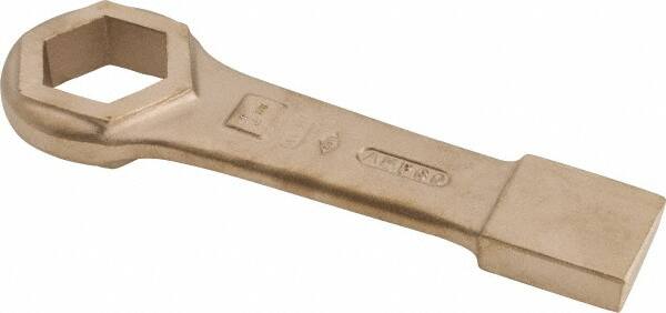 Ampco - 1-7/8" 6 Point Striking Box Wrench - Single End, 10-5/8" OAL, Aluminum Bronze - Exact Tooling