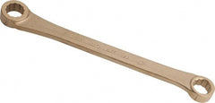 Ampco - 11/16" x 25/32" 12 Point Offset Box Wrench - Double End, 10-3/4" OAL, Aluminum Bronze - Exact Tooling