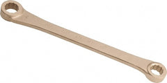 Ampco - 5/8" x 3/4" 12 Point Offset Box Wrench - Double End, 10-3/4" OAL, Aluminum Bronze - Exact Tooling