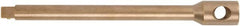 Ampco - 1/2" Drive Standard Socket Extension - 5" OAL - Exact Tooling
