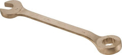 Ampco - 1-7/8" 12 Point Offset Combination Wrench - 15° Offset Angle, 22-3/4" OAL, Aluminum Bronze, Plain Finish - Exact Tooling
