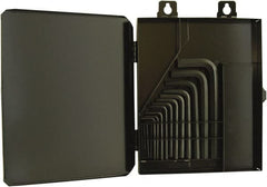 Bondhus - 15 Piece L-Key Hex Key Set - Hex Range 0.028 to 3/8", 8" OAL, Protanium High Torque Steel - Exact Tooling