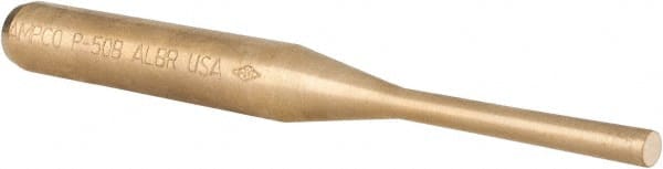Ampco - 3/16" Pin Punch - 5" OAL, Aluminum Bronze - Exact Tooling