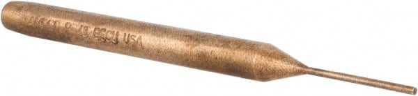 Ampco - 1/16" Pin Punch - 4-3/16" OAL, Aluminum Bronze - Exact Tooling