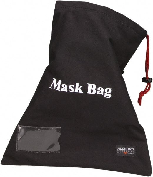 Allegro - Full Face Mask Face Shield Storage Bag - Cotton (Outer), 14" Long x 1/4" Wide, 1,000 Cu In Capacity - Exact Tooling