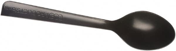 ECO PRODUCTS - Eco-Products 100% Recycled Content Cutlery, Spoon, 6" - Black - Exact Tooling