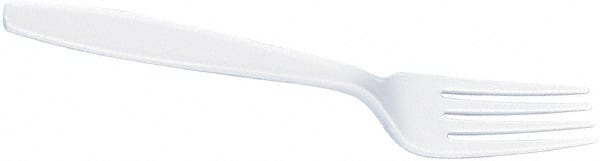 Dixie - Dixie Plastic Tableware, Heavyweight Forks - White - Exact Tooling