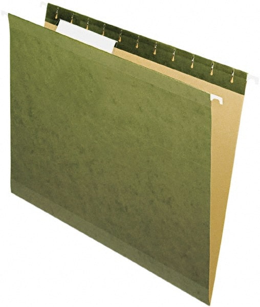 Pendaflex - 8-1/2 x 11", Letter Size, Standard Green, Standard Hanging File Folders - 11 Point Stock - Exact Tooling