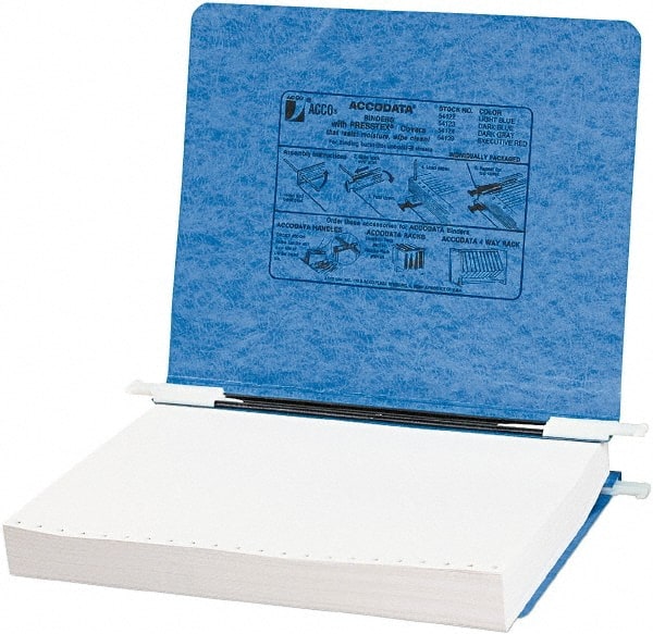 ACCO - 8-1/2 x 11", Holds up to 6" of Unburst Sheets, Light Blue, Data Binders - 11 Point Stock - Exact Tooling