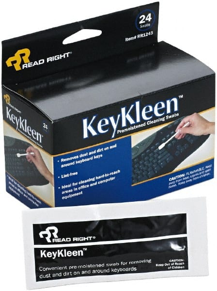 READ RIGHT - Cleaning Swab - Use with Premoistened Swabs Remove Dust & Dirt From Tight Crevices Quickly & Easily. - Exact Tooling