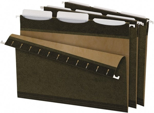 Pendaflex - 8-1/2 x 11", Letter Size, Standard Green, Standard Hanging File Folders - 11 Point Stock, 1/3 Tab Cut Location - Exact Tooling