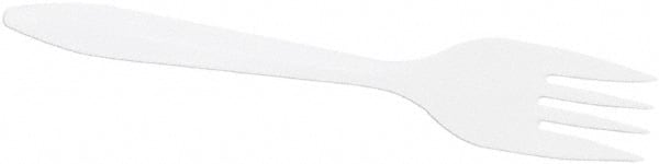 DART - Dart Style Setter Mediumweight Plastic Forks - White - Exact Tooling