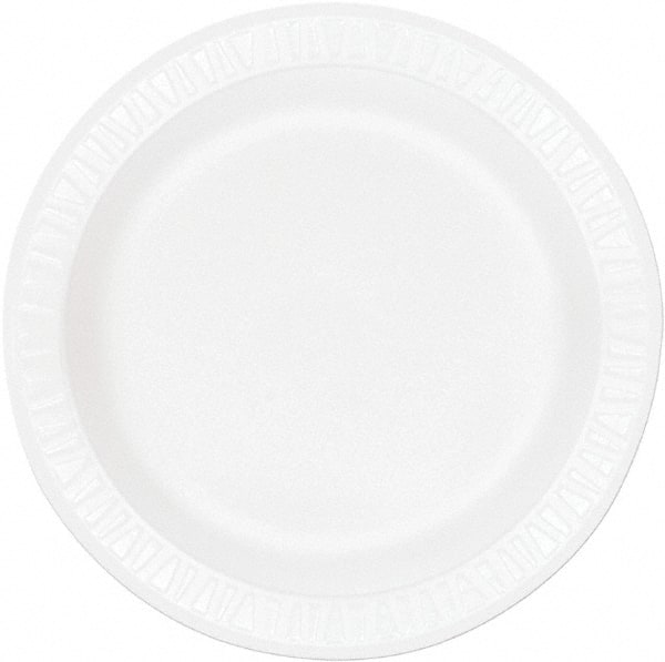 DART - Dart Concorde Foam Plates, 10 1/4" - White - Exact Tooling