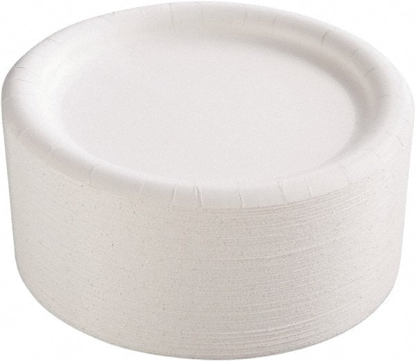 AJM Packaging Corporation - Premium Coated Paper Plates, 9" - White - Exact Tooling