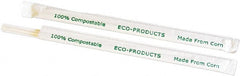 ECO PRODUCTS - Compostable Straws, 7 3/4", Corn Plastic, Clear - Use with Beverages - Exact Tooling