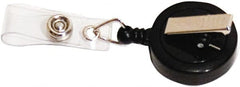 ADVANTUS - 30 Inch Long, Retractable ID Holder Strap - Black, 12 Pack - Exact Tooling