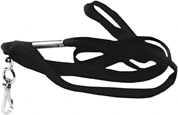 ADVANTUS - 36 Inch Long x Cotton, Nylon Lanyard - Black - Exact Tooling