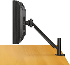 FELLOWES - AV Mounts, Arms and Hardware , Holds Monitor - 20 Lbs. Load Capacity, Desk Mount Rotating and Tilting - Exact Tooling