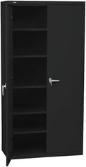 Hon - 5 Shelf Locking Storage Cabinet - Steel, 36" Wide x 18" Deep x 71" High - Exact Tooling