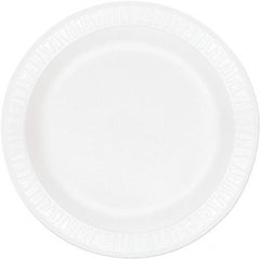 DART - Dart Concorde Foam Plates, 9" - White - Exact Tooling