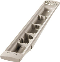 DURABLE - 14-1/2" Wide x 10-1/2" Deep x 3-1/4" High, 5 Compartments, Polypropylene Catalog Reference Racks - Putty (Color) - Exact Tooling