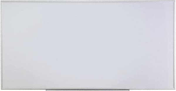 UNIVERSAL - 48" High x 96" Wide Erasable Melamine Marker Boards - Anodized Aluminum, 0.6" Deep, Includes Mounting Kit - Exact Tooling