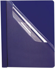 OXFORD - 8-1/2" Long x 11" Wide 3 Fasteners Report Cover - Blue - Exact Tooling