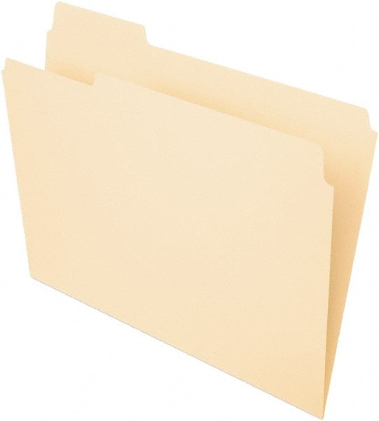Pendaflex - 8-1/2 x 11", Letter Size, Manila, File Folders with Top Tab - 11 Point Stock, 1/3 Tab Cut Location - Exact Tooling
