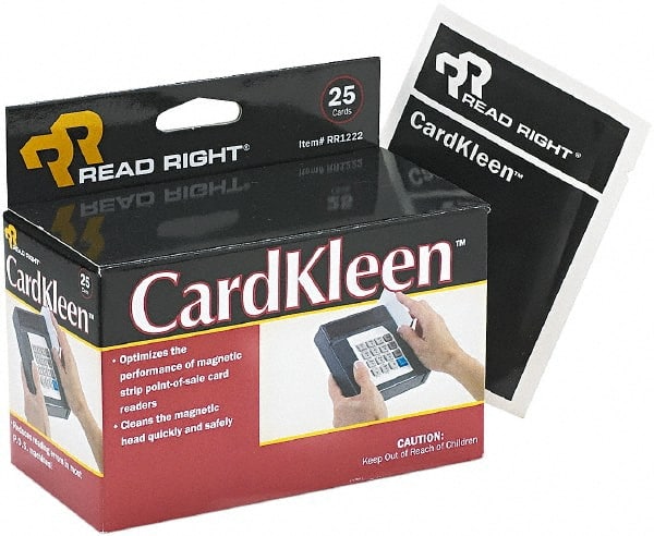 READ RIGHT - Cleaning Cards - Use with Access Control, ID Cards, Credit Card Readers - Exact Tooling
