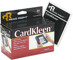 READ RIGHT - Cleaning Cards - Use with Access Control, ID Cards, Credit Card Readers - Exact Tooling