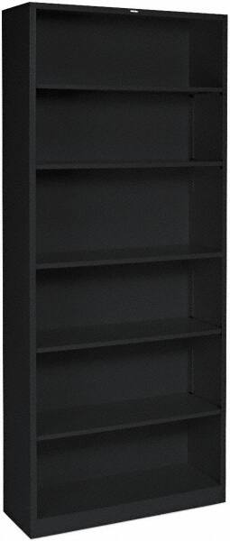 Hon - 5 Shelf, 60-1/8" High x 36" Wide Bookcase - 11" Deep, Laminated, Mahogany - Exact Tooling